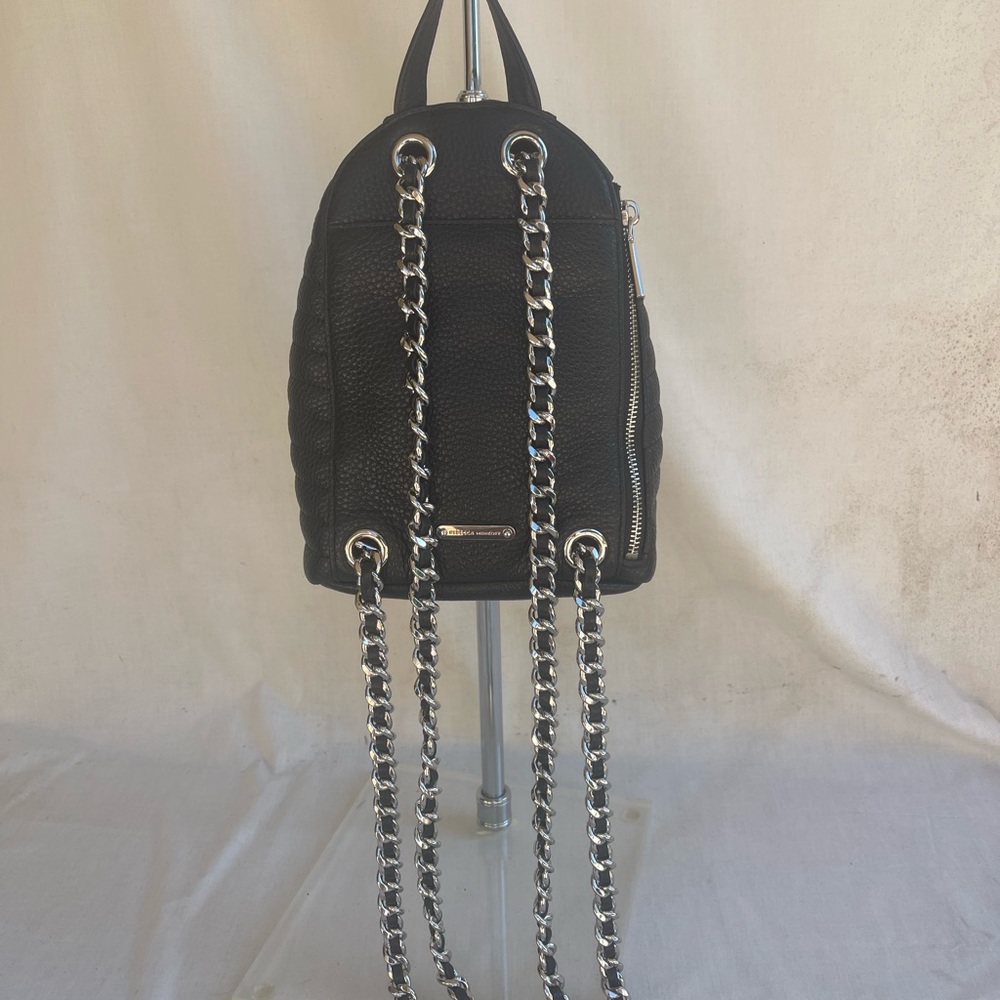 Julian Chevron Quilted Backpack Small black leather, New (Comes w/ removed tags) - Picture 7 of 14